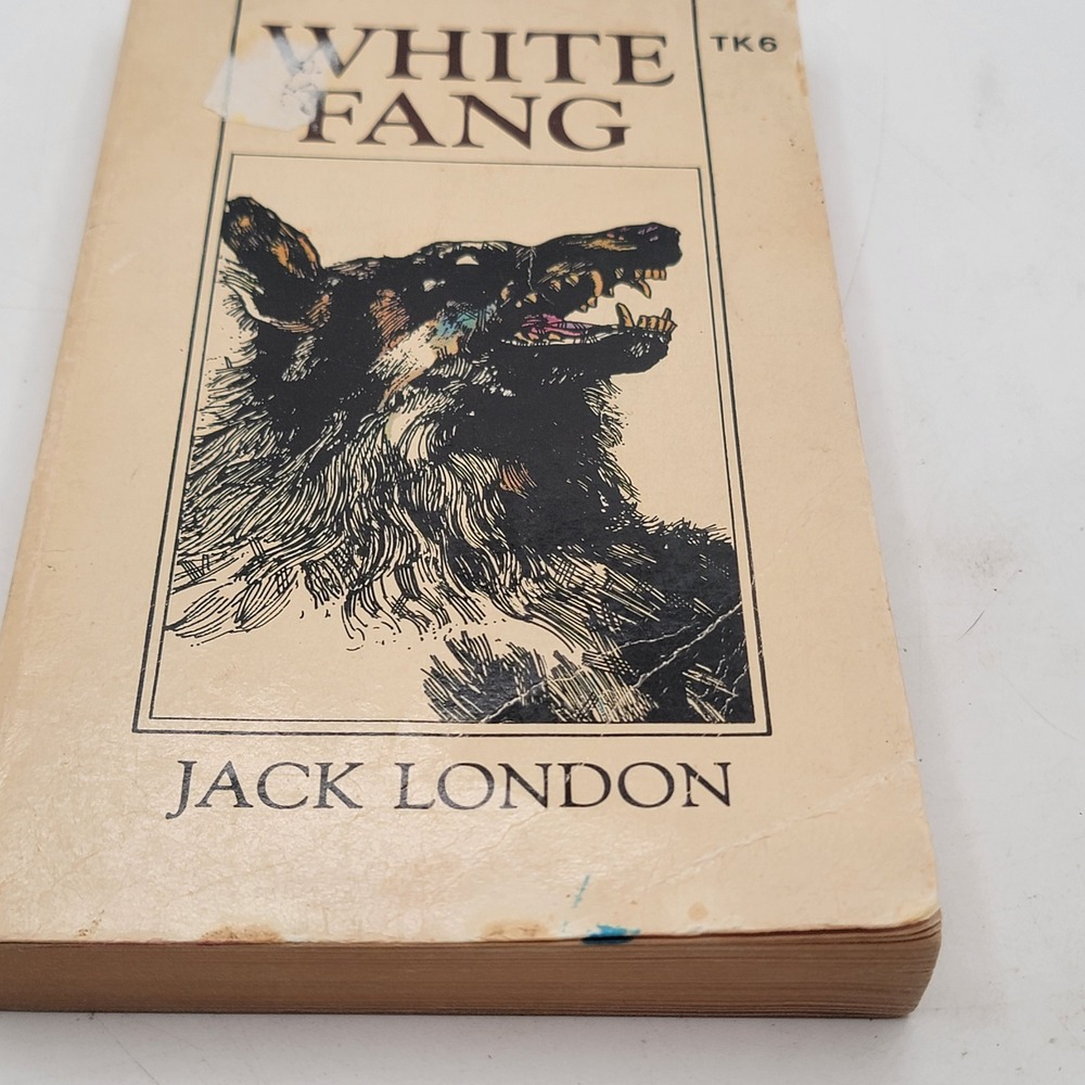 Jack London White Fang Paperback Scholastic TK6 Vintage Adventure Fair
